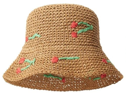 Name It stråhat elmwood med kirsebær